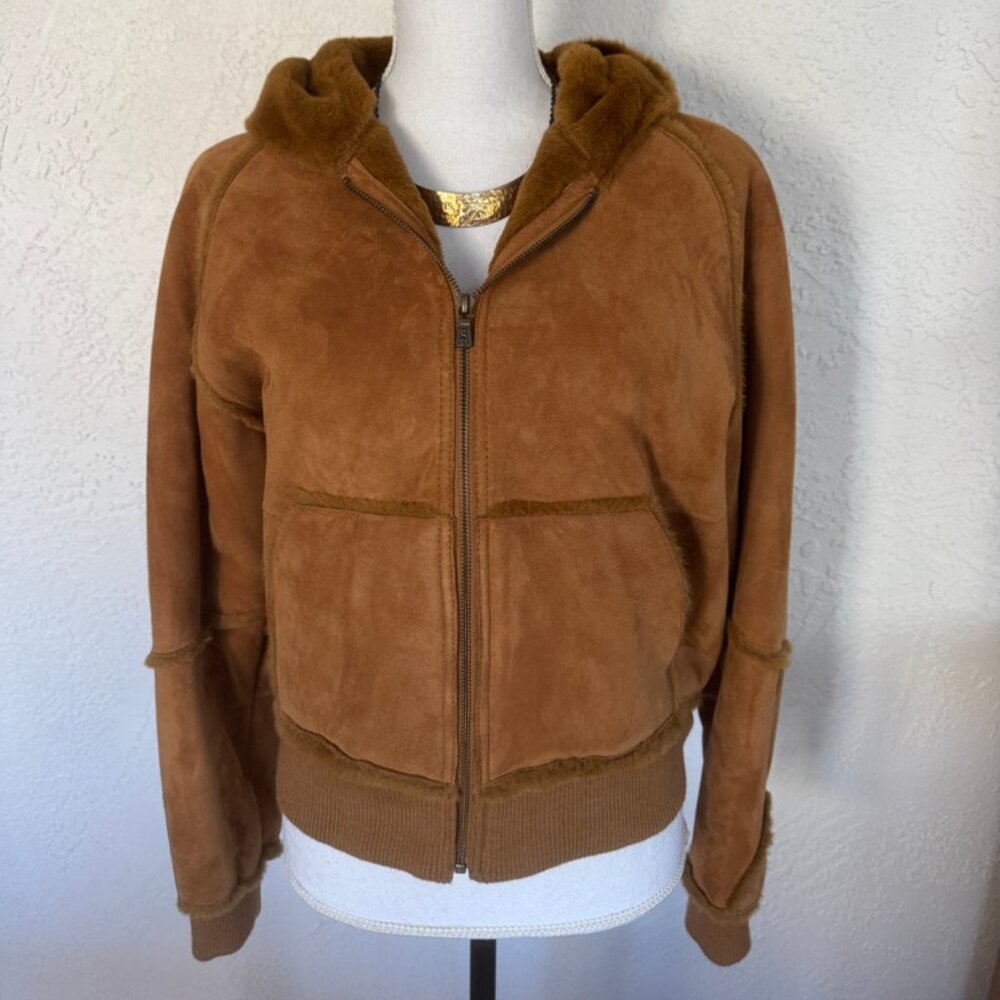 UGG Brown Suede Bomber Coat / Jacket